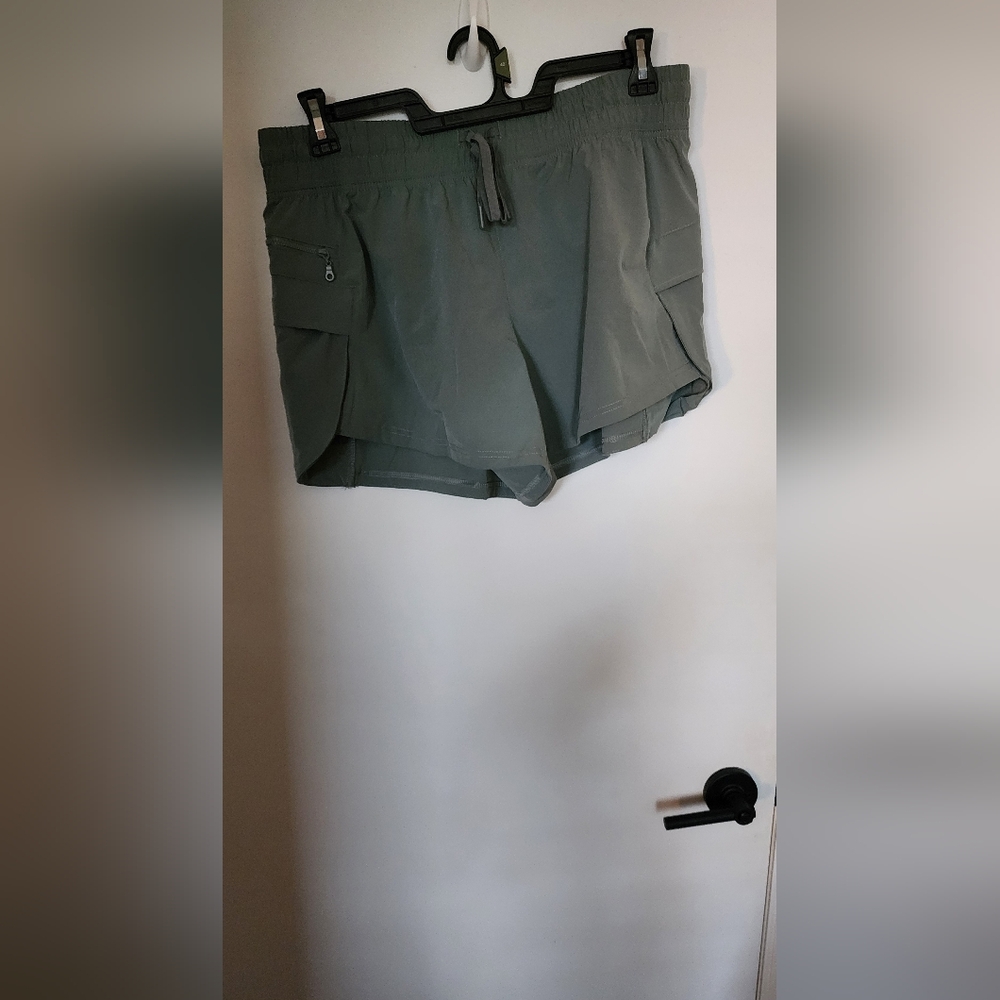 Gray Drawstring Athletic Shorts - image 7